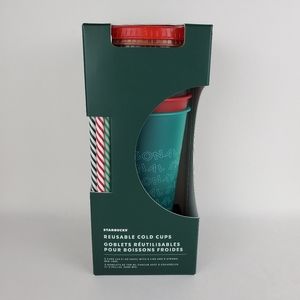 Starbucks 2019 Christmas reusable cold cups